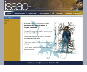 isaac-webshop.com: Boutique ISAAC Vente Album et MP3
Vente Album et MP3 ISAAC