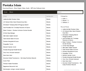 pustakaislam.com: Pustaka Islam
Download ebook ( buku digital ), software, audio - mp3, video, dan aplikasi islam lainnya secara gratis.