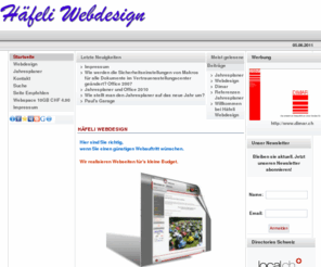 hweb.ch: Häfeli Webdesign
Häfeli Webdesign: Erstellt Ihre Website zu günstigen Konditionen. Jahresplaner für Excel als Ferienplaner, Abwesenheitsplaner, Abwesenheitsverwaltung, Schichtplaner