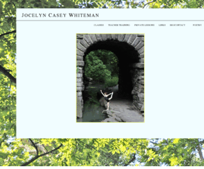 jocelynyoga.com: Jocelyn Casey Whiteman
Website of Jocelyn Casey Whiteman with information on Yoga and Poetry.