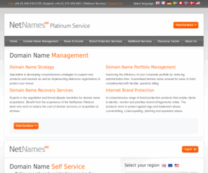 netnames.com: NetNames Platinum Service
NetNames offers affordable domain name registration and corporate packages in over 200 countries