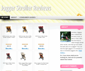 strollersjoggers.info: Strollers Joggers | Jogging Stroller Reviews & Price Comparison
Should you get a jogger?? Where are the best deals? Check out our Jogger Finder and Consumer Guides to help you find the best jogging stroller for baby and you.