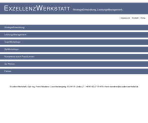 exzellenzwerkstatt.com: ExzellenzWerkstatt | StrategieEntwicklung - Leistungsmanagement - Lindau am Bodensee
ExzellenzWerkstatt | StrategieEntwicklung. LeistungsManagement.