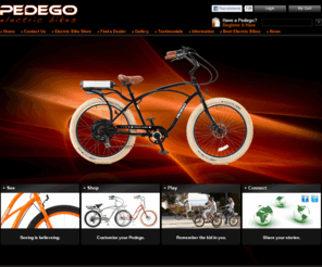 pedegoelectricbike.com: Electric Bikes | Electric Bicycles | E-bikes | Find A Dealer Or Buy Online - Pedego Electric Bikes
We Carry The Most Stylish, Efficient & Functional Electric Bikes On The Market. Our E-Bikes Are Made From Quality, Brand Name Equipment - Visit Us At Pedego.com