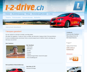 1-2-drive.ch: 1-2-drive Fahrschule Max Haselbach Winterthur
Fahrschule Max Haselbach. Region Winterthur, Zürich Nord. Fahrspass garantiert! Telefon 079 337 05 05.