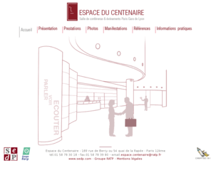 espaceducentenaire.net: Espace du Centenaire > >  Bienvenue
Salle de conférence et événements Paris Gare de Lyon.