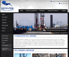foundationpiledriving.com: Foundation Piers| Foundation Pile Driving
Foundation Constructors has almost 40 years experience in foundation piers and foundation pile driving.  We are one of the largest commercial foundation pile constructors in the Western U.S.