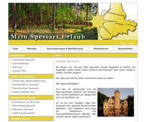 mein-spessart-urlaub.com: Urlaub Spessart - Alles rund um den Spessart Urlaub
Wir freuen uns, Sie auf 