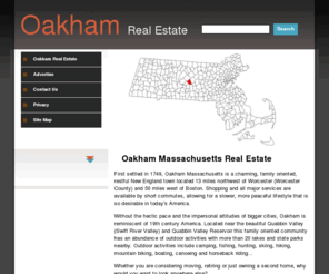 oakhamrealestate.com: Oakham Real Estate - Oakham Real Estate
This is the description for the index page of your site and so should include some appropriately keyword rich copy.
