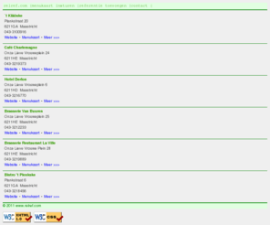 relref.com: RelRef.com - Alle menukaarten van (Hotel)-Restaurants in Zuid-Limburg
Overzichtelijk alle (Hotel)-Restaurants van Maastricht Centrum bij elkaar. Bekijk menukaarten en navigeer naar de online restaurantgids vermeldingen.