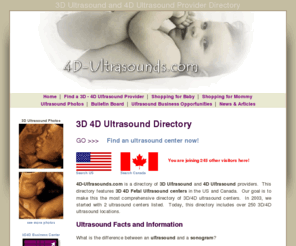 3dcenters.com: 4D Ultrasound,3D Ultrasound or Sonogram,Ultrasound Provider Directory
3D Ultrasounds,4D Ultrasound Provider Directory. Find a 3D 4D sonogram or ultrasound center near you for your 3D Scan!