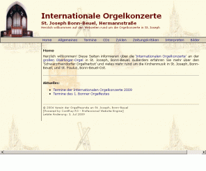 internationale-orgelkonzerte.de: Internationale Orgelkonzerte St. Joseph, Bonn-Beuel
Programme und Informationen zu den Internationalen Orgelkonzerten in St. Joseph, Bonn-Beuel