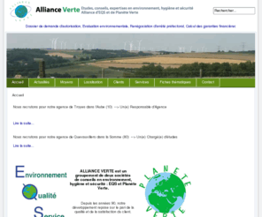 planeteverte.net: Alliance Verte - Accueil
ALLIANCE VERTE est un groupement de deux sociétés
de conseils en environnement, hygiène et sécurité : EQS et Planète Verte.