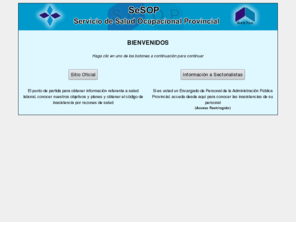 sesop.gov.ar: SeSOP :: Servicio de Salud Ocupacional Provincial :: Gobierno de Tucumán
