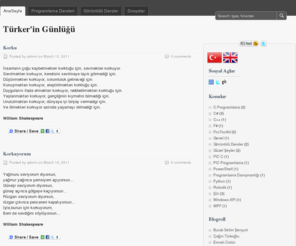turkersenturk.com: Turker'in Gunlugu
kisisel site