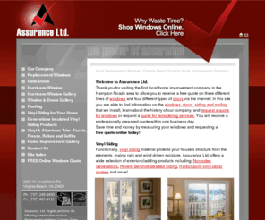 assurance-ltd.com: Vinyl Replacement Windows Virginia Beach Virginia Home Improvement Company
Virginia Home Improvement - ASSURANCE LTD