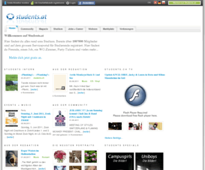 students.at: Home - Students.at
Grösste Online-Plattform für Studierende aus der Schweiz. Mit mehr als 100'000 registrierten Usern