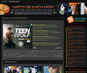 Watchbleachnow.com: Watch Bleach Online! Bleach Episodes, Bleach movies