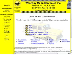 westwaytaxi.com: WestWay Taxi Medallion Sales, Insurance, Taxi Management, Rapid Funding, BLS Funding
