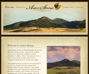 aspenspringsmontana.com: Aspen Springs
Aspen Springs