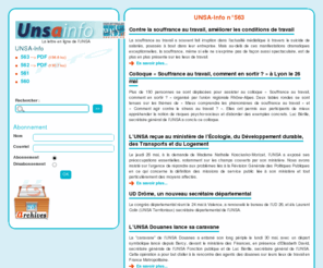 unsa.info: UNSA-Info
La lettre en ligne de l’UNSA