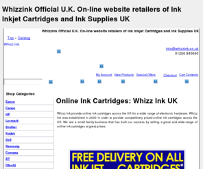 whizzink.co.uk: Online Ink Cartridges UK Whizz Ink
Online ink cartridges from UK based WhizzInk Ltd. Whizz ink was established in 2003 as a small family business that has built our success by selling great ink cartridges at great prices