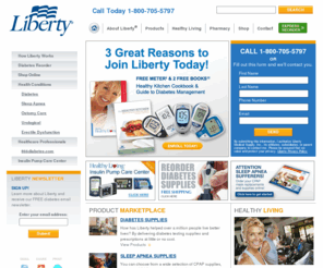 diabeticnutritionals.com: Diabetic Supplies and Diabetes Information | Liberty Medical
Liberty Medical offers a variety of diabetic supplies including glucose meters, at little or no cost- that can be delivered right to your door.