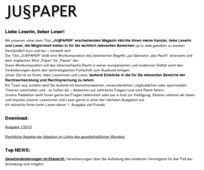 juspaper.com: JU§PAPER - Rechtsanwalt Dr. Georg Ganner
