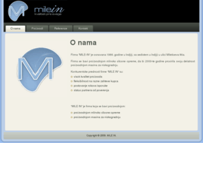 milein.com: MILE IN
milein.com -  Mlinsko silosna oprema, masine za niskogradnju