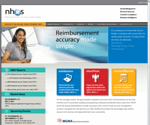 nhxs.com: NHXS - Reimbursement Accuracy Made Simple
Reimbursement accuracy made simple. NHXS levels the playing field between provider and payor with a suite of revenue cycle management solutions, designed to offer healthcare providers the advantages they need to recover more revenue and appeal denial