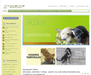 adoptame-ya.com: Agrupación Aldea
ALDEA - Agrupacion que Labora por la Defensa Animal