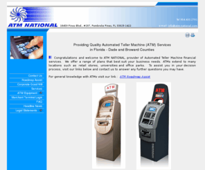 atm-national.com: ATM NATIONAL - Welcome
ATM National - Automated Teller Machine Financial Services