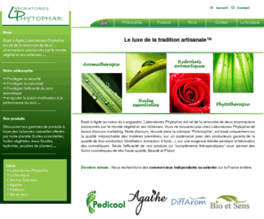 laboratoires-phytophar.com: La cosmétique avec les huiles essentielles et huiles végétales. Aromathérapie scientifique
Laboratoires Phytophar est installé à Agde en Languedoc. Spécialiste de la phytothérapie et de l'aromathérapie, Phytophar a mis au point et développé des gammes de produits 100 pour cent nature. Présentation des produits cosmétiques à base d'huiles essentielles bio et huiles végétales bio des marques Agat'he et Pedicool : huiles de soin, huiles de beauté, huiles de massage,... pour les soins du corps, les soins du pied, les soins du visage. Tout pour le bien-être...