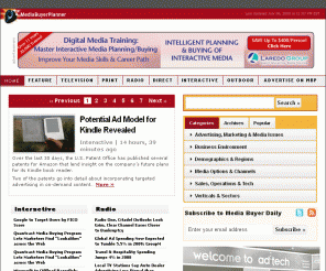 mediabuyerplanner.com: Fresh daily news for media buyers and planners. All media types: interactive, TV, radio, out of home, print - MediaBuyerPlanner
