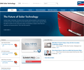 pvwarehouse.com: Home. SMA America, LLC
The official website of SMA Solar Technology AG, the leading manufacturer of photovoltaic inverters and monitoring systems