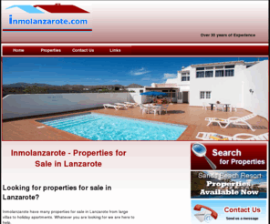 inmolanzarote.com: Properties for Sale in Lanzarote - Inmolanzarote - Real Estate
Properties for sale in Lanzarote from large villas to holiday apartments. Whatever you are looking for our Real Estate team are here to help.