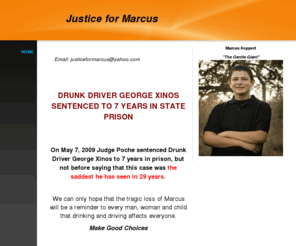 justiceformarcus.com: Justice for Marcus - Home
    Email: justiceformarcus@yahoo.com