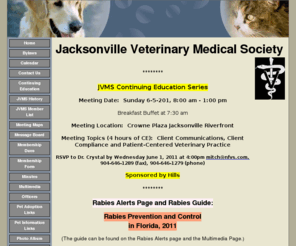 jvms.org: Jacksonville Veterinary Medical Society
Official website of the Jacksonville Veterinary Medical Association