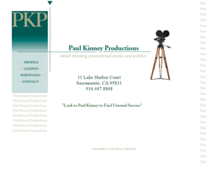 paulkinney.com: Paul Kinney Productions
Award winning promotional media and politics