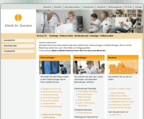 diagnostikzentrum.info: Startseite - Klinik Dr. Hancken GmbH
Die Klinik Dr. Hancken in Stade ist eine hochspezialisierte Fachklinik mit 50 Betten und zwei angeschlossenen MVZ (Medizinisches Versorgungszentrum).