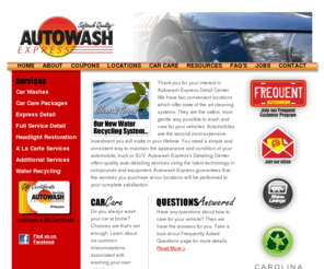 autowashexpress.com: Full Service Car Wash Raleigh for Auto Detail, Auto Care & Carwash Services
Autowash Express is a Raleigh Car Wash Offering Full Service Car Wash, Car Detail, Auto Detailing, Car Wash, Car Care, Auto Care, and Other Car Washing Services.