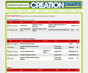 creationconcerts.com: Creation Concerts Online
