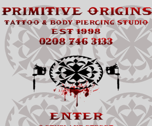 primitiveorigins.co.uk: Tattoos, Tattooing, Body Piercing, Branding, Scarification, implant, London, Tattoo, Body Art
Tattoos, Tattooing, Body Piercing, Branding, Scarification, implant, London, Tattoo, Body Art