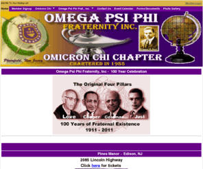 ques-ox.org: Home - Omega Psi Phi - Omicron Chi Chapter
Omicron Chi functions to serve the local community of Plainfield NJ, but participates in many national programs mandated by the Omega Psi Phi Fraternity, Inc.