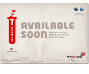 t-xperience.com: T-Xperience - Experience Packs, Conferences and Cultural Touring
T-Xperience is another way of living culture through Experience Packs, Conferences and Cultural Touring. a Wecansell trade mark.