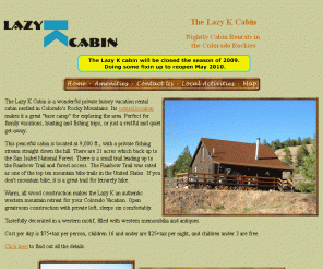 Lazykcabin Com Lazy K Cabin Log Cabin Rental In Salida Colorado