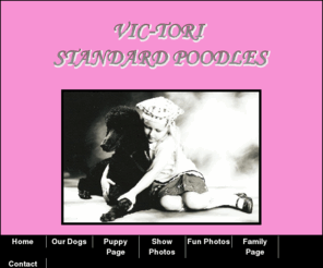 victoristandardpoodles.com: Vic-Tori Standard Poodles
information about Vic-Tori Standard Poodles