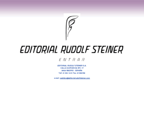 editorialrudolfsteiner.com: Editorial Rudolf Steiner
Entre y descubra la Web de la Editorial Rudolf Steiner. Recuerde que todos los libros publicados por nosotros llevan un 5% de descuento.