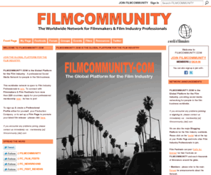 filmcommunityclassic.net: FILMCOMMUNITY.COM
The Global Platform for the Film Industry