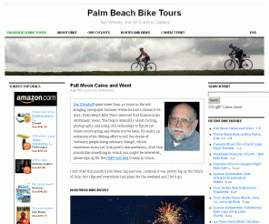 palmbeachbiketours.com: Palm Beach Bike Tours: Two Wheels, one GPS and a Camera
PBBT is about cycling, photography and GPS technology. It's really an extension of Ken's lifelong effort to tell the stories of ordinary people doing ordinary things.